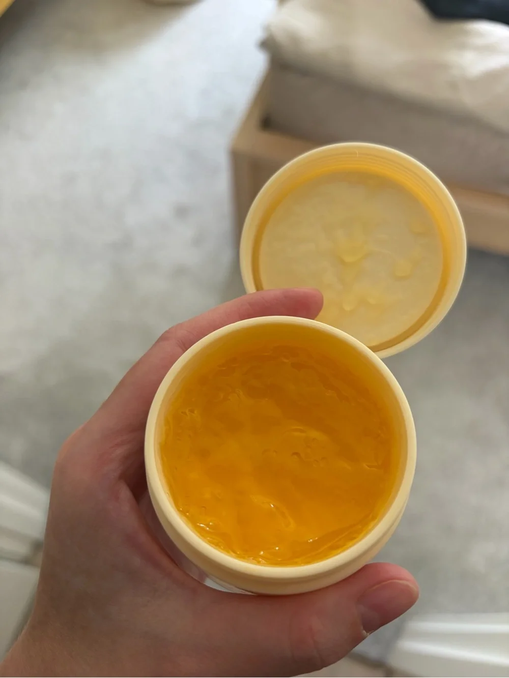 Versed Doctor's Visit Instant Resurfacing Mask - Pale Yellow Jar. Opened
